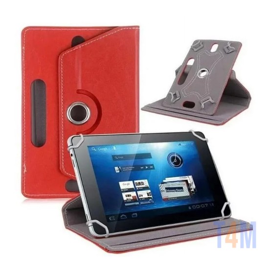 Capa Flip Universal para Tablet de 8" Vermelho